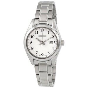 NWT Authentic Seiko Core Quartz White Dial Women's Watch